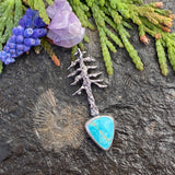 Lone Pine "N. Snowville Turquoise" sterling silver necklace
