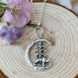Moon Scape ~ This is Bear Country sterling silver necklace