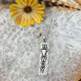 Howdy Bar Statement sterling silver necklace