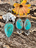Buffalo Soldier Turquoise sterling silver necklace