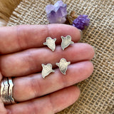 Ghost Post Sterling silver earrings