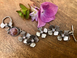 Hydrangea Petal Sapphire and Opal Bracelet