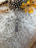 Howdy Bar Statement sterling silver necklace