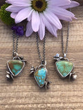Succulents and turquoise Necklace