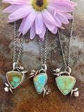 Succulents and turquoise Necklace